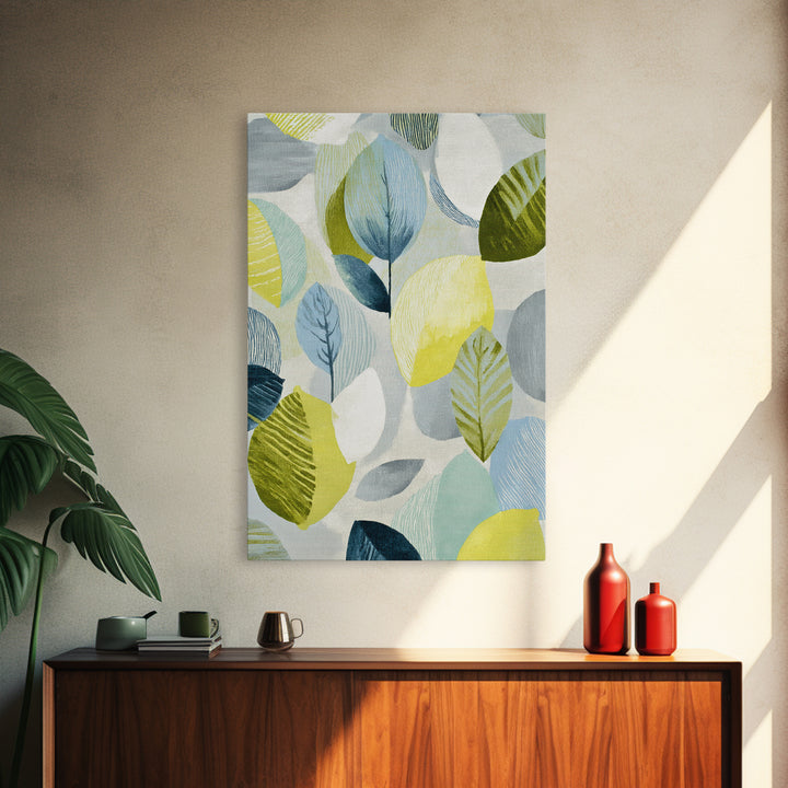 Fresh Citrus and Leaves for Bright Optimism Framed Canvas Print, Medical Office Art, Anatomy Poster, Office Decor, Oil Painting, MOA-2x3-8