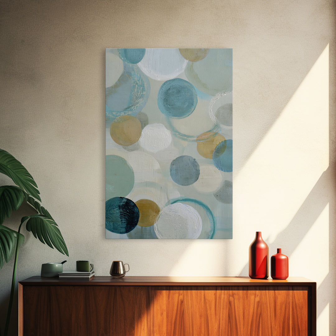 Abstract Cells and Circles as Soothing Pattern Canvas Print, Medical Office Art, Medical Office Decor, Office Decor, Calm, MOA-2x3-85