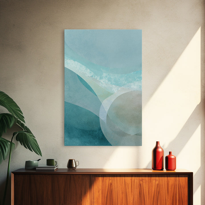 Calming Blue Abstract Canvas Print, Medical Office Art, Wall Decor, Office Decor, Abstract Art, Calm, Medical Office Decor, MOA-2x3-9