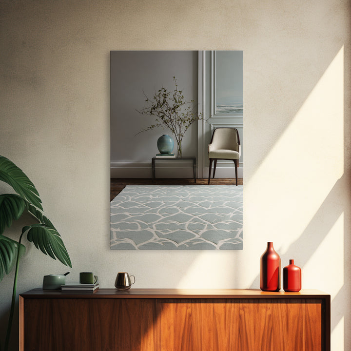 Clean Geometric Composition Framed Canvas Print, Medical Office Art, Printable Art, Office Decor, Calm, Medical Wall Art, MOA-2x3-90
