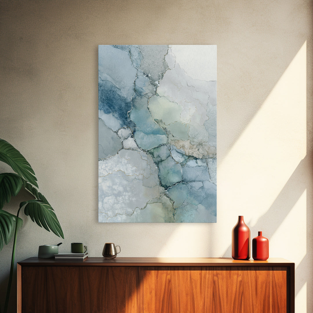 Subtle Marble Texture Canvas Print, Medical Office Art, Printable Card, Office Decor, Fine Art, Calm, School Nurse Art, MOA-2x3-99
