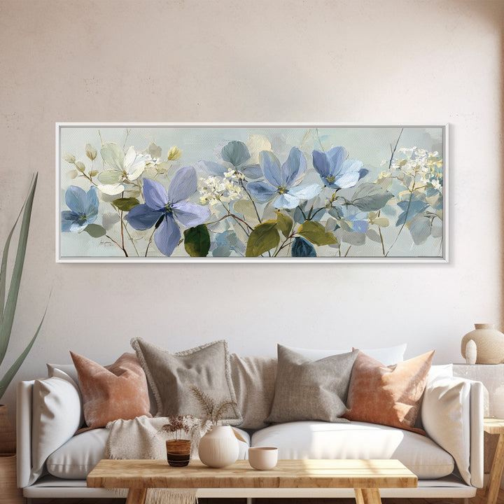 Lavender Botanical Still Life Framed Canvas Print, Medical Office Art, Anatomy Wall Art, Office Decor, Watercolor Art, Calm, MOA-3x1-37