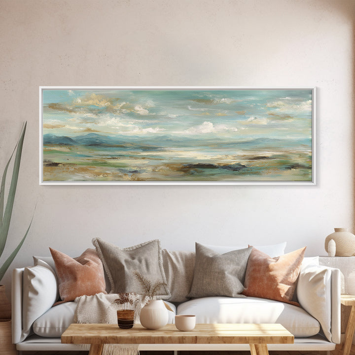 Soft Mountain Landscape Canvas Print, Medical Office Art, Medical Office Decor, Office Decor, Fine Art, Calm, Nurse Wall Art, MOA-3x1-42