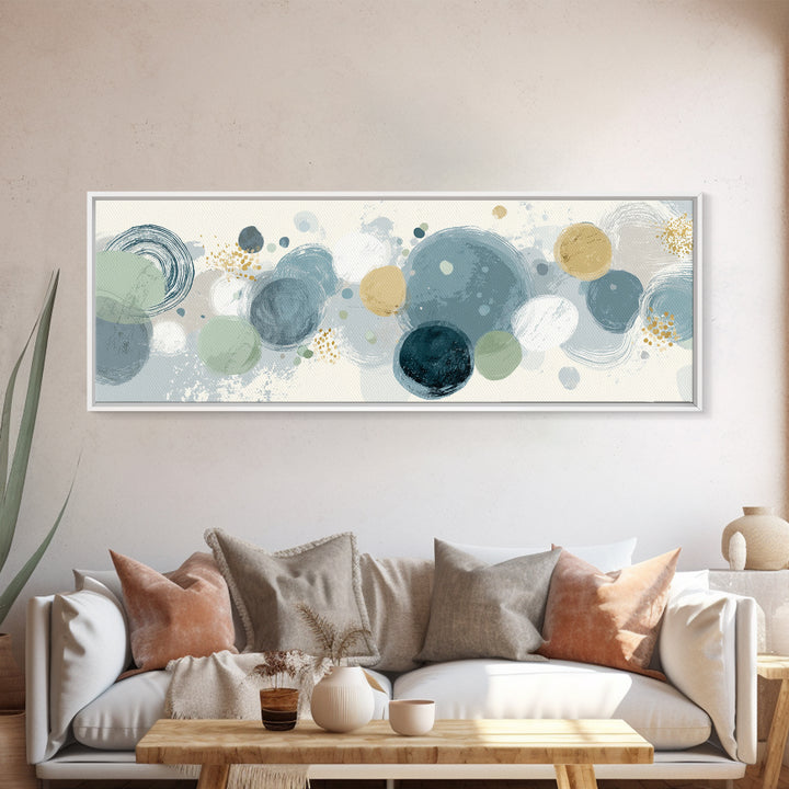 Abstract Cells and Circles as Soothing Pattern Canvas Print, Medical Office Art, Healthcare Wall Art, Office Decor, MOA-3x1-45