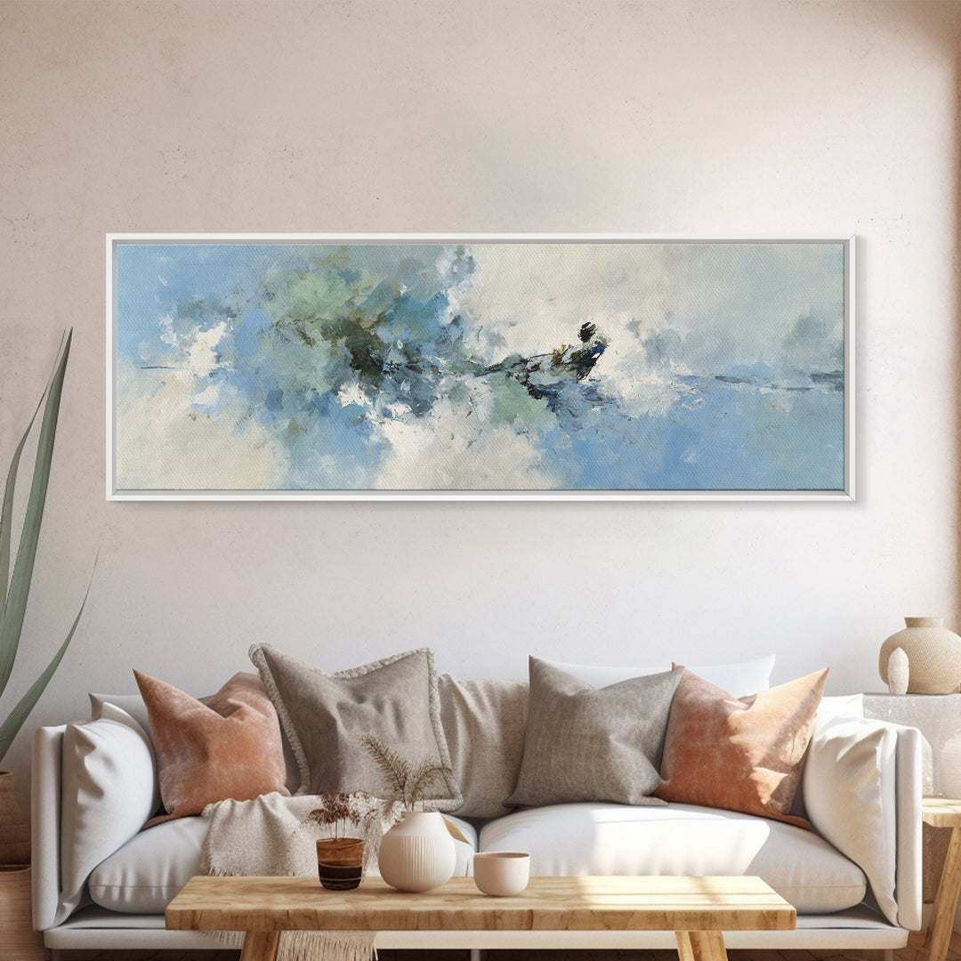 Simple Line Figure Framed Canvas Print, Medical Office Art, Printable Card, Office Decor, Fine Art, Calm, School Nurse Art, MOA-3x1-58