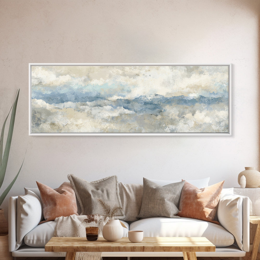 Subtle Marble Texture Framed Canvas Print, Medical Office Art, Wall Art, Office Decor, Fine Art, Calm, Printable Card, MOA-3x1-59