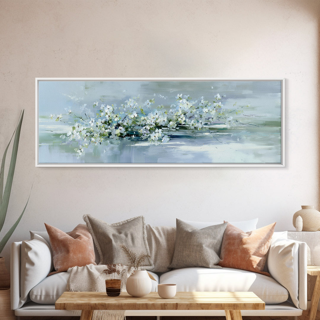 Lavender Botanical Still Life Canvas Print, Medical Office Art, Anatomy Art, Office Decor, Watercolor Art, Calm, MOA-3x1-61