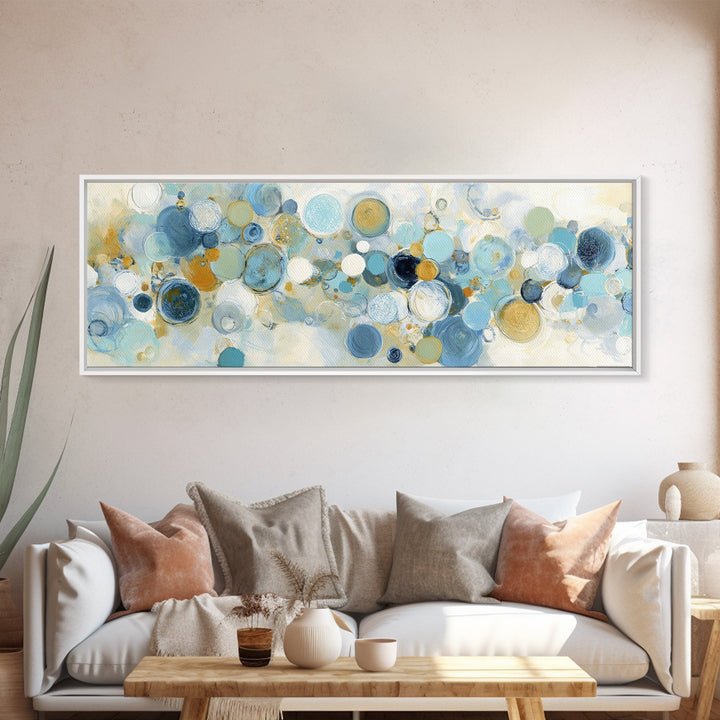 Abstract Cells and Circles as Soothing Pattern Canvas Print, Medical Office Art, Heart Anatomy Print, Office Decor, Calm, MOA-3x1-69