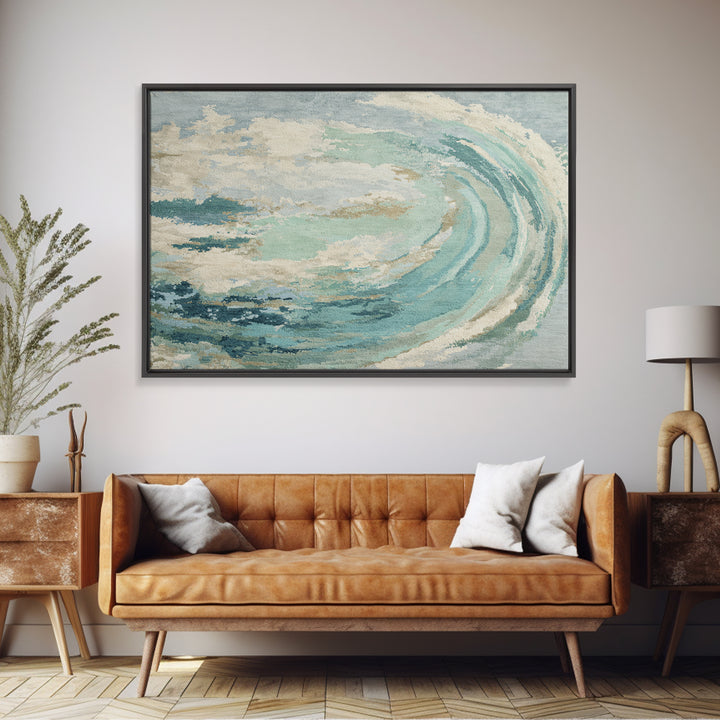Abstract Healing Spiral Framed Canvas Print, Medical Office Art, Brain Art, Office Decor, Abstract Art, Calm, Boho Decor, MOA-3x2-19