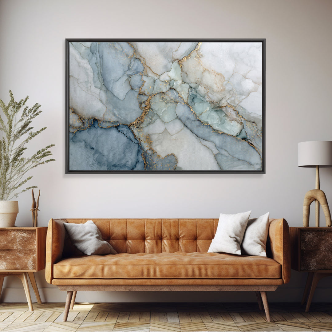 Subtle Marble Texture Framed Canvas Print, Medical Office Art, Anatomy Wall Art, Office Decor, Fine Art, Calm, Neuroscience Art, MOA-3x2-23