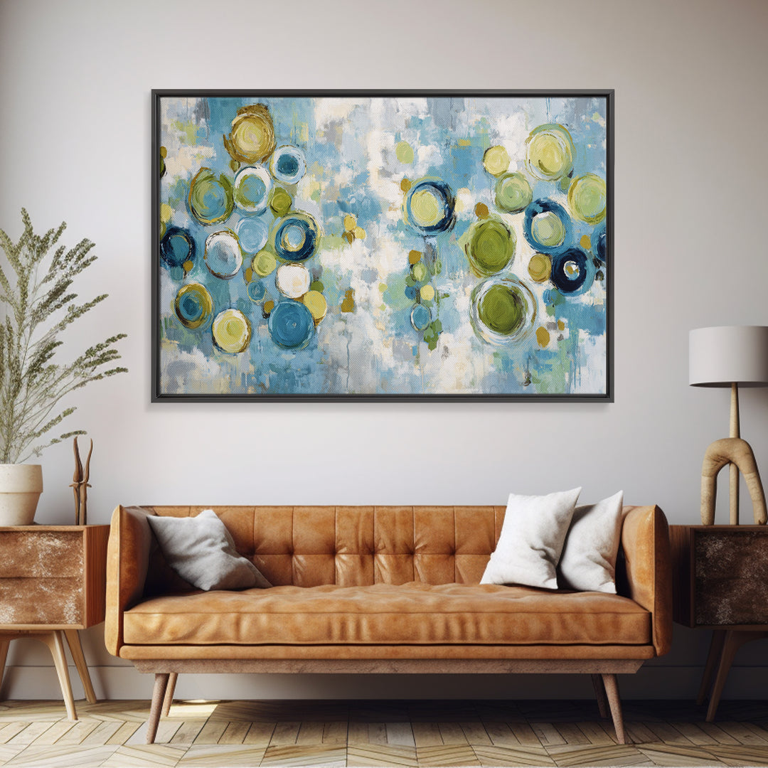 Abstract Cells and Circles as Soothing Pattern Canvas Print, Medical Office Art, Anatomy Poster, Office Decor, Abstract Art, MOA-3x2-33