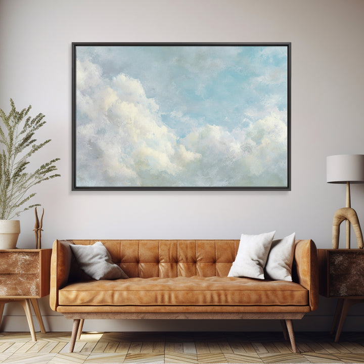 Sky and Cloud Scene Canvas Print, Medical Office Art, Educational Poster, Office Decor, Oil Painting, Calm, Fine Art Print, MOA-3x2-37