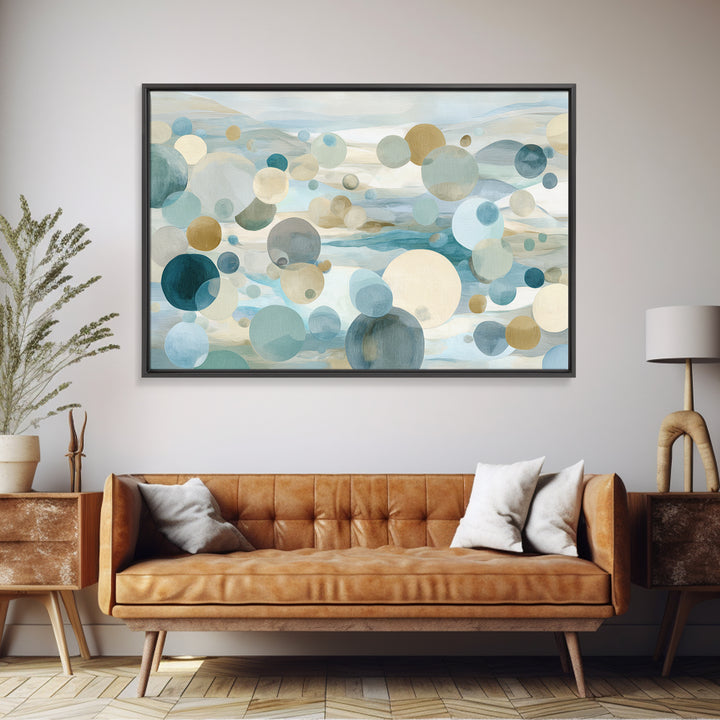 Abstract Cells and Circles as Soothing Pattern Canvas Print, Medical Office Art, Anatomy Poster, Office Decor, Abstract Art, MOA-3x2-57
