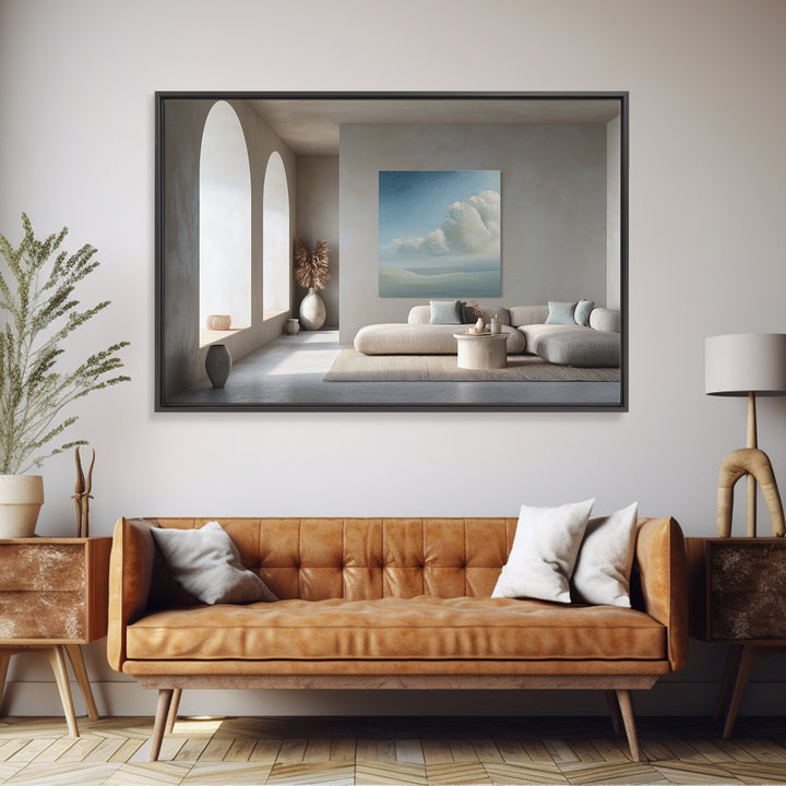 Sky and Cloud Scene Canvas Print, Medical Office Art, Educational Poster, Office Decor, Oil Painting, Calm, Fine Art Print, MOA-3x2-61