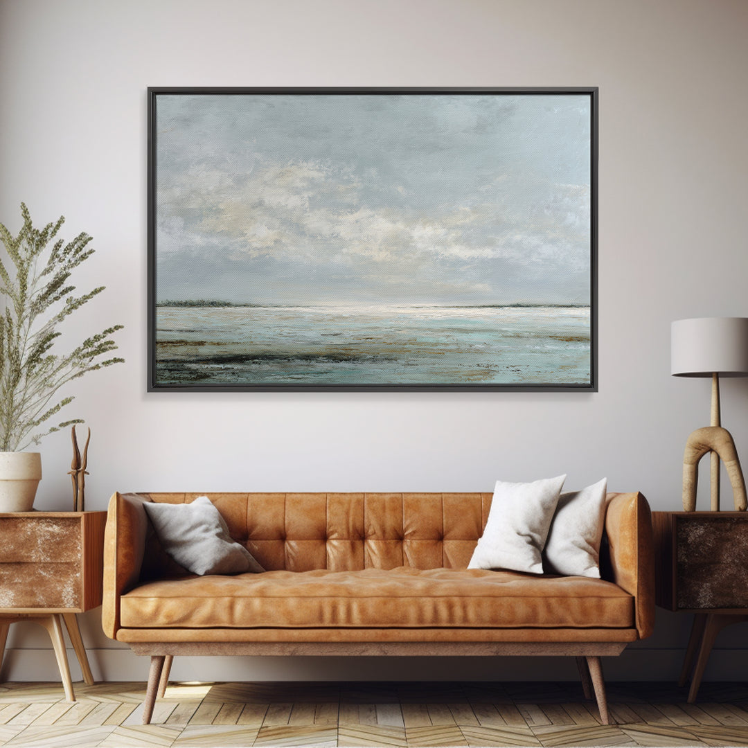 Large Neutral Landscape Canvas Print, Medical Office Art, Neutral Decor, Office Decor, Oil Painting, Calm, Wall Art, Home Decor, MOA-3x2-68
