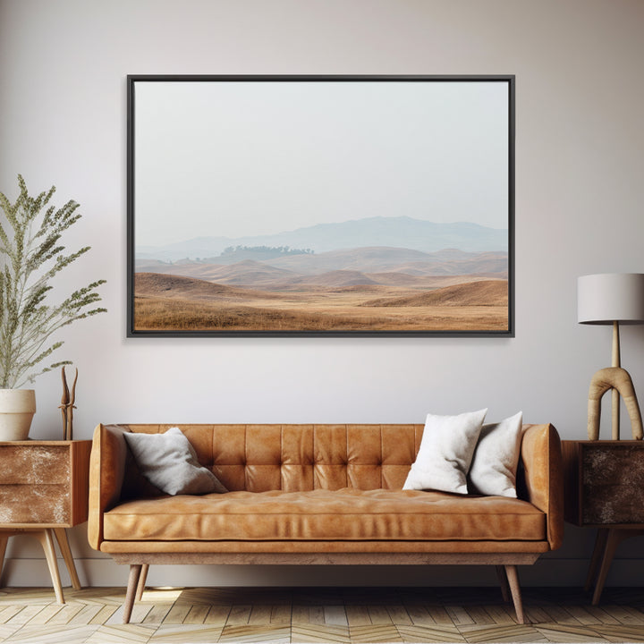 Large Neutral Landscape Framed Canvas Print, Medical Office Art, Luxury Decor, Office Decor, Fine Art, Calm, Digital Wall Art, MOA-3x2-92
