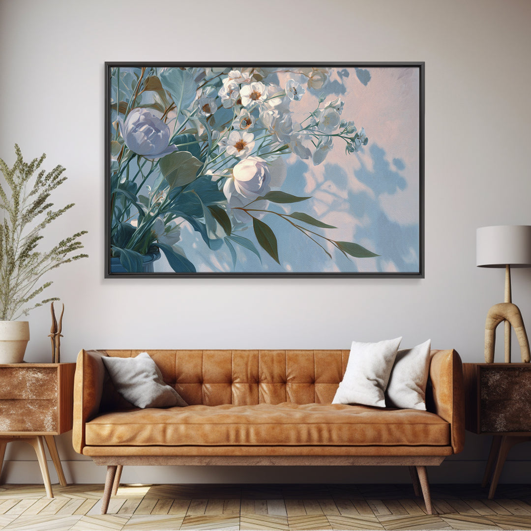 Lavender Botanical Still Life Framed Canvas Print, Medical Office Art, Medical School, Office Decor, Watercolor Art, Calm, MOA-3x2-97
