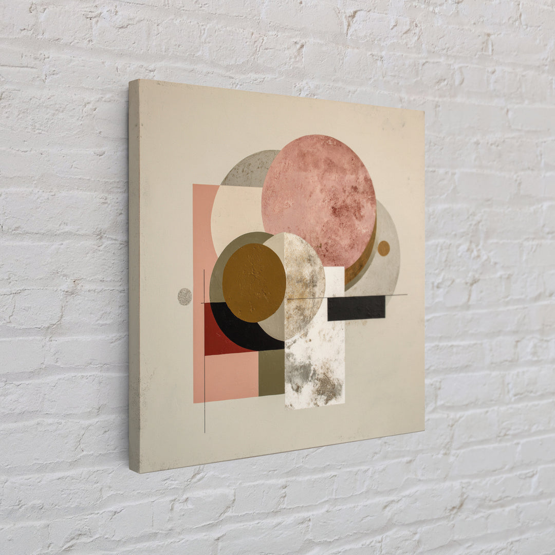Modern Landscape with Simplified Horizon Framed Canvas Print, Modern Art, Statement Artwork, Living Room Decor, Modern, MOD-1x1-33