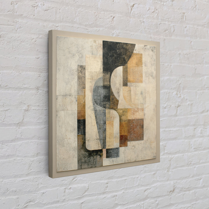 Fragmented Figure Study Framed Canvas Print, Modern Art, Gallery Decor, Living Room Decor, Fine Art, Modern, Contemporary Art, MOD-1x1-65
