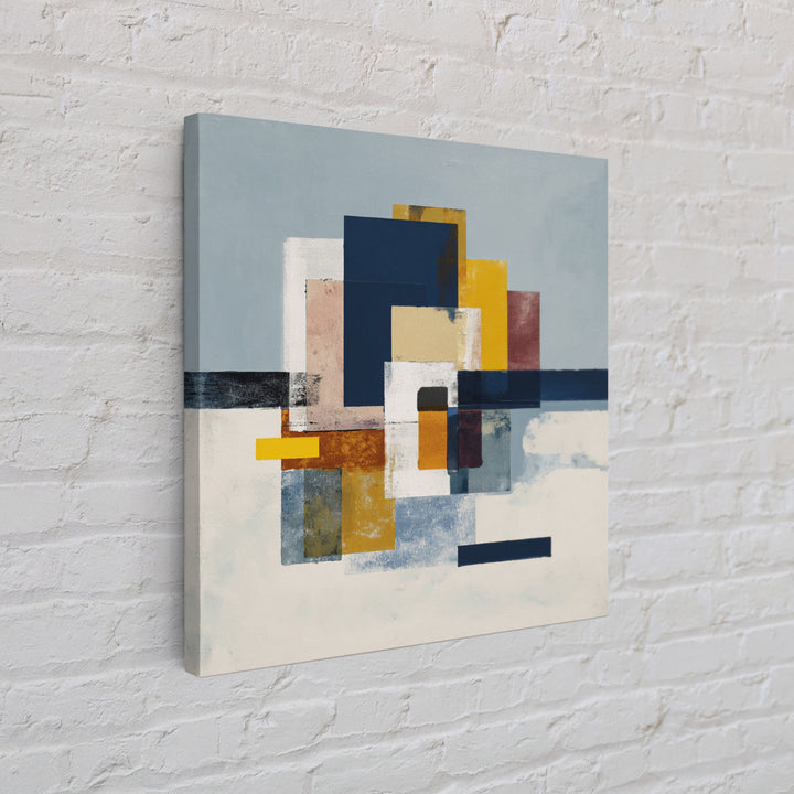 Bold Abstract Composition Framed Canvas Print, Modern Art, Art Print, Living Room Decor, Abstract Art, Modern, MOD-1x1-73