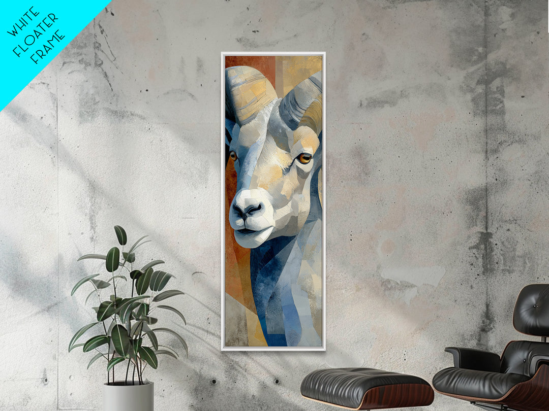 Modern Animal Portrait Canvas Print, Modern Art, Abstract Wall Art, Living Room Decor, Oil Painting, Modern, Neutral Decor, MOD-1x3-10
