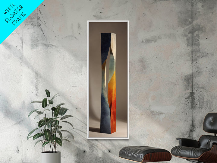Minimal Sculpture Shapes Painted Framed Canvas Print, Modern Art, Luxury Decor, Living Room Decor, Modern, Digital Art, MOD-1x3-20