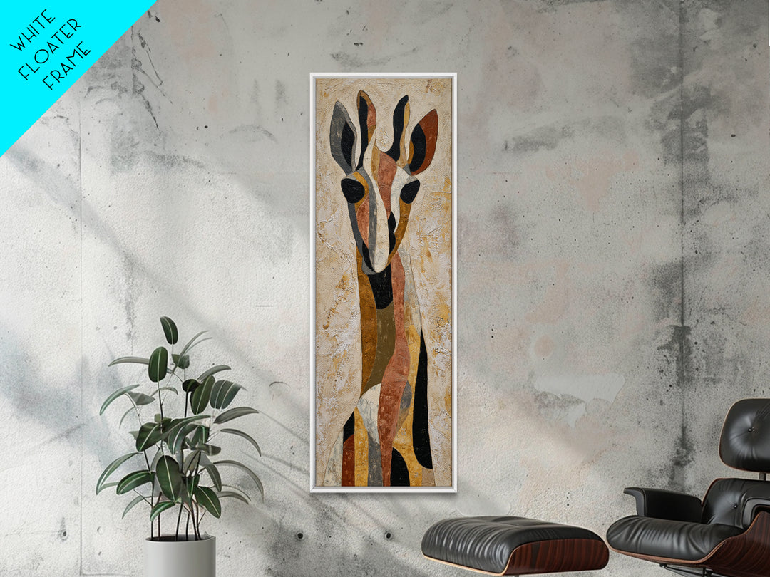 Modern Animal Portrait Framed Canvas Print, Modern Art, Set of 3 Prints, Living Room Decor, Fine Art, Modern, Luxury Decor, MOD-1x3-34