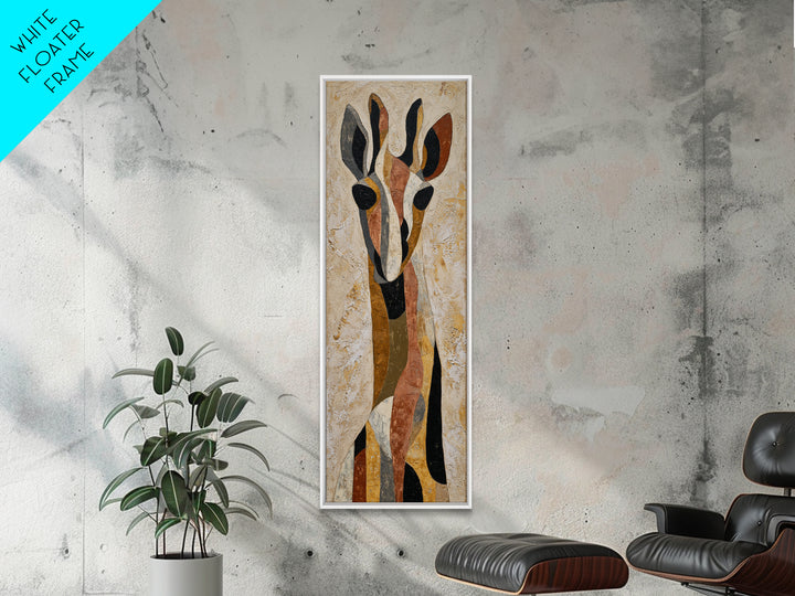 Modern Animal Portrait Framed Canvas Print, Modern Art, Set of 3 Prints, Living Room Decor, Fine Art, Modern, Luxury Decor, MOD-1x3-34