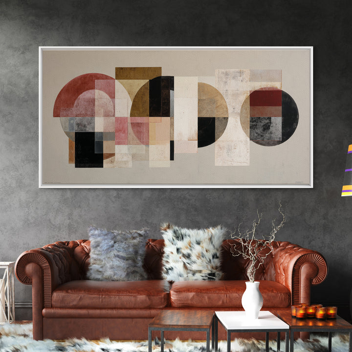 High Contrast Gallery Abstract Framed Canvas Print, Modern Art, Statement Artwork, Living Room Decor, Abstract Art, Modern, MOD-2x1-20