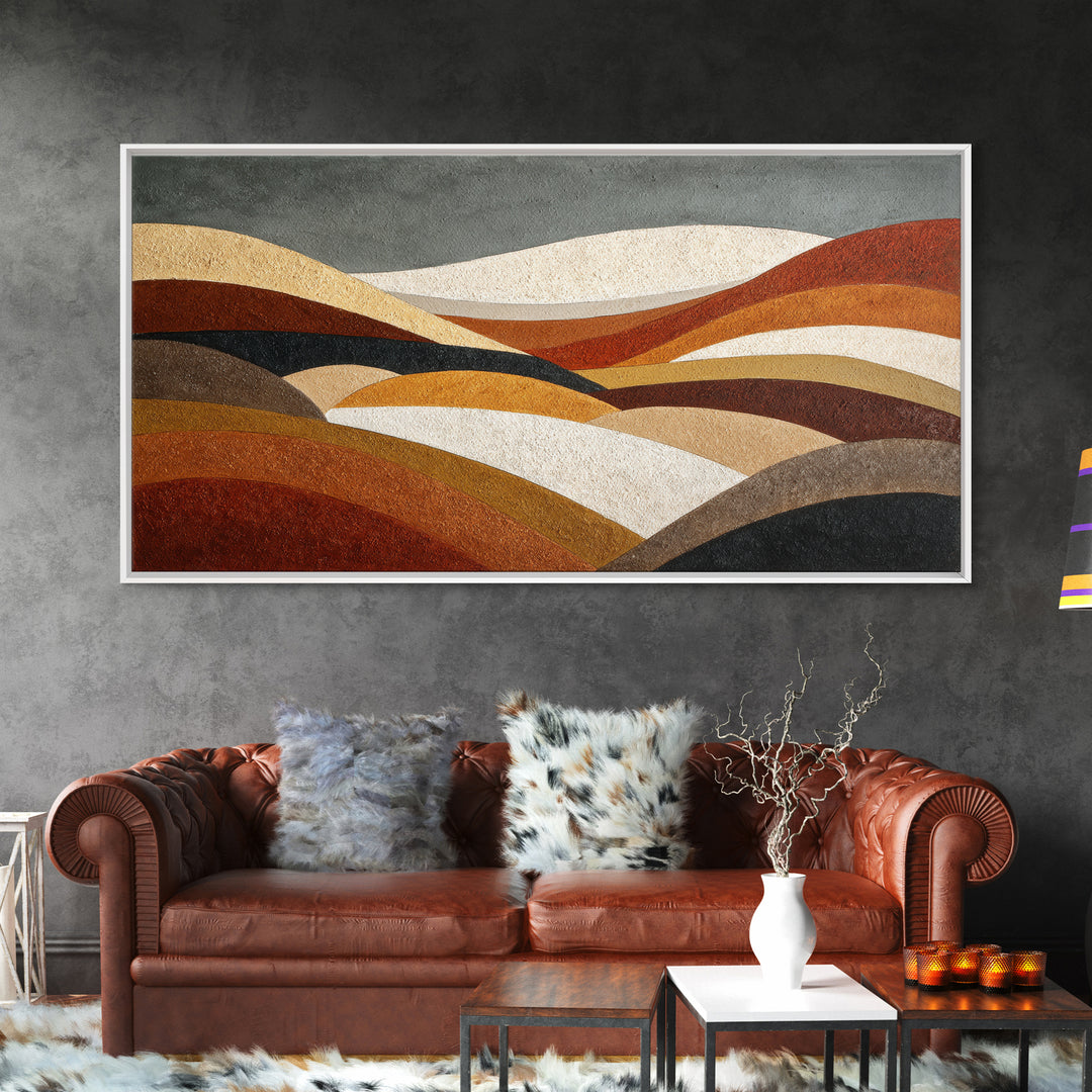 Modern Landscape with Simplified Horizon Canvas Print, Modern Art, Canvas, Living Room Decor, Fine Art, Modern, Boho Wall Art, MOD-2x1-53