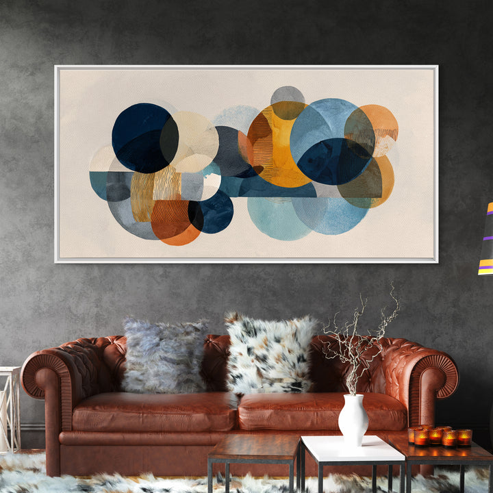 Abstract Circular Forms Canvas Print, Modern Art, Canvas Art, Living Room Decor, Abstract Art, Modern, Poster Art, MOD-2x1-63