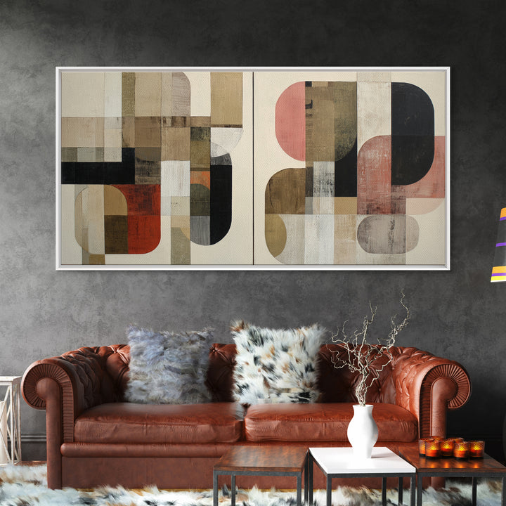 Bold Abstract Composition Canvas Print, Modern Art, Wall Hanging, Living Room Decor, Abstract Art, Modern, Bedroom Wall Art, MOD-2x1-93