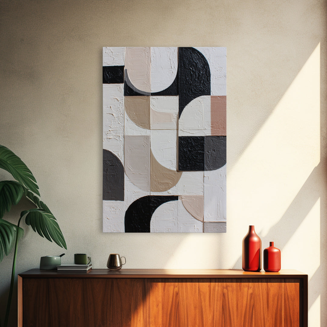 Large Organic Forms Framed Canvas Print, Modern Art, Art, Living Room Decor, Oil Painting, Modern, Canvas Art, Digital Print, MOD-2x3-59