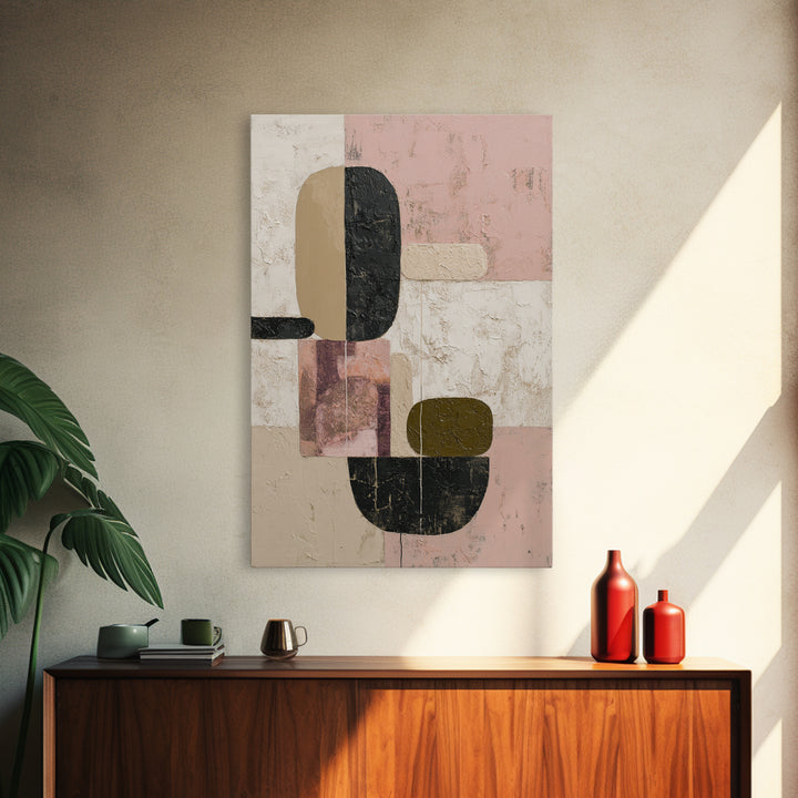 Modern Landscape with Simplified Horizon Canvas Print, Modern Art, Large Wall Art, Living Room Decor, Oil Painting, Modern, MOD-2x3-65