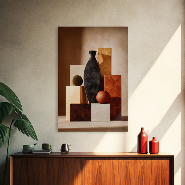 Modern Still Life Framed Canvas Print, Modern Art, Art Deco, Living Room Decor, Fine Art, Modern, Living Room Wall Art, MOD-2x3-93