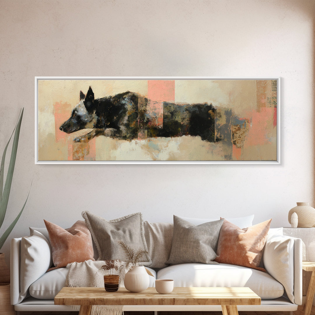 Modern Animal Portrait Canvas Print, Modern Art, Poster Art, Living Room Decor, Fine Art, Modern, Minimalist Decor, MOD-3x1-14