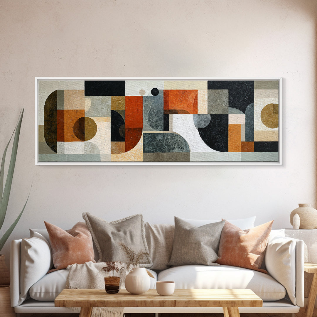 Bold Abstract Composition Canvas Print, Modern Art, Living Room Wall Art, Living Room Decor, Abstract Art, Modern, Boho Decor, MOD-3x1-41