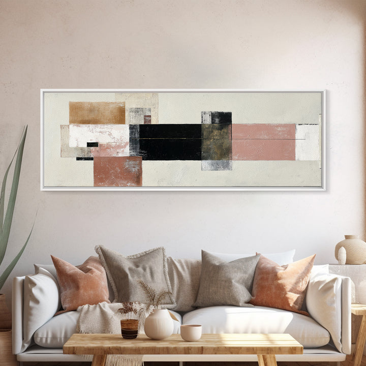 Modern Coastal Landscape Framed Canvas Print, Modern Art, Artwork, Living Room Decor, Oil Painting, Modern 258, Set of Prints, MOD-3x1-58