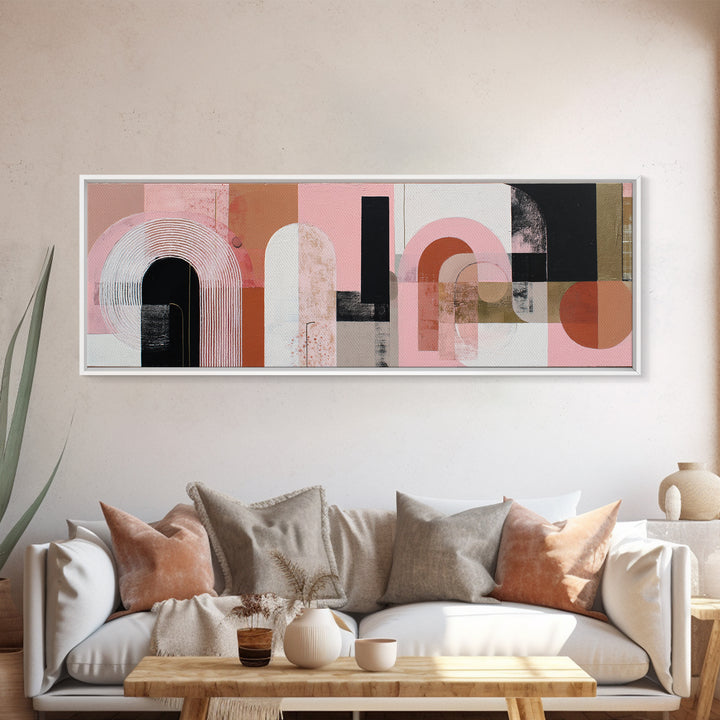 Architectural Arch Composition Canvas Print, Modern Art, Canvas Print, Living Room Decor, Oil Painting, Modern, MOD-3x1-61