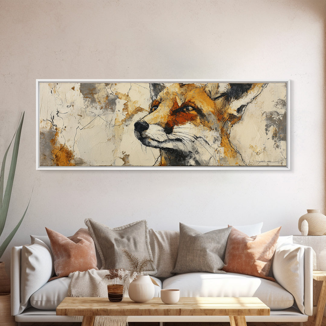 Modern Animal Portrait Canvas Print, Modern Art, Gallery Decor, Living Room Decor, Fine Art, Modern, Contemporary Art, MOD-3x1-62