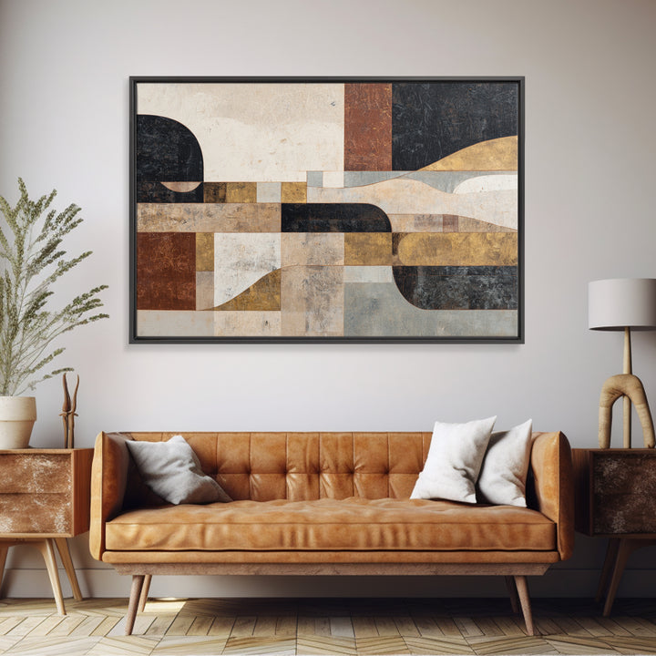 Bold Abstract Composition Canvas Print, Modern Art, Set of 3 Prints, Living Room Decor, Abstract Art, Modern, Luxury Decor, MOD-3x2-29