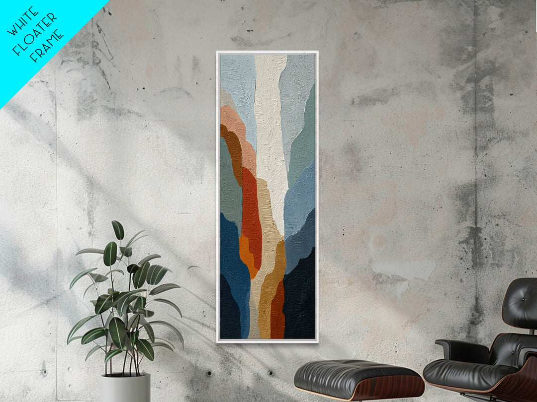 Blue Mountain Ridge Layers Canvas Print, Monochrome Art, Statement Artwork, Living Room Decor, Fine Art, Mono, Art Prints, MON-1x3-12
