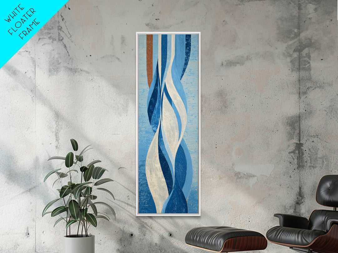 All Blue Ocean Abstraction Canvas Print, Monochrome Art, Fine Art Print, Living Room Decor, Oil Painting, Mono, Digital Prints, MON-1x3-13