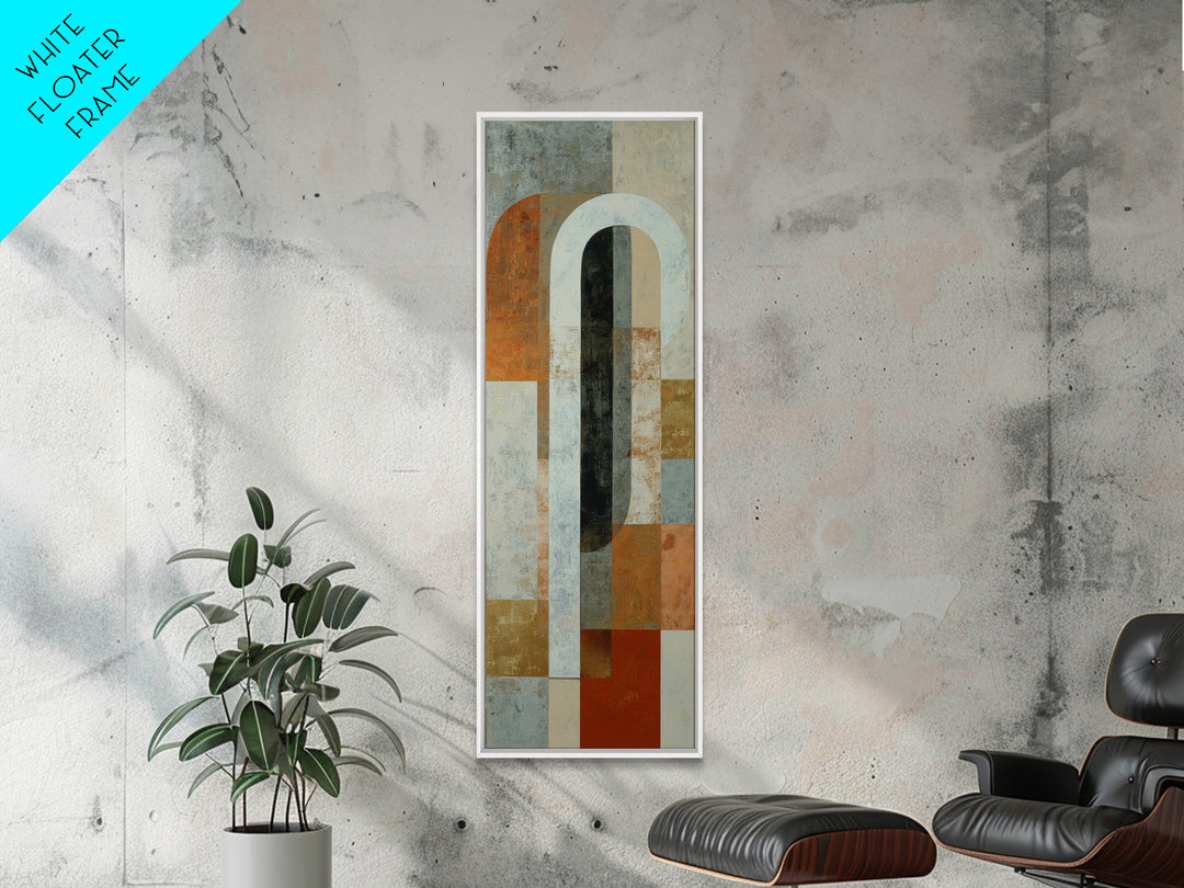 Gray Architectural Arch and Shadow Study Canvas Print, Monochrome Art, Unique Wall Art, Living Room Decor, Fine Art, Mono, MON-1x3-22