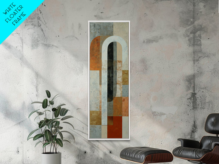 Gray Architectural Arch and Shadow Study Canvas Print, Monochrome Art, Unique Wall Art, Living Room Decor, Fine Art, Mono, MON-1x3-22