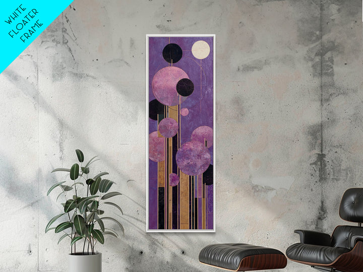 Purple Night Sky Canvas Print, Monochrome Art, Living Room Decor, Oil Painting, Mono, Apartment Decor, Printable Art, MON-1x3-27