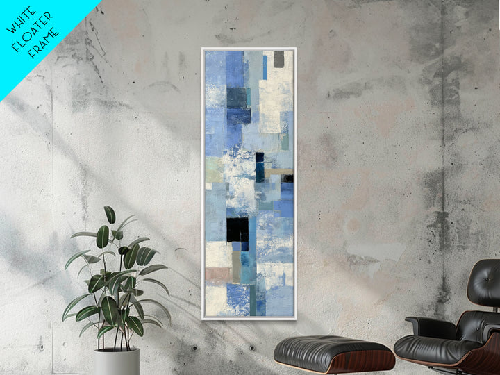 All Blue Ocean Abstraction Canvas Print, Monochrome Art, Fine Art Print, Living Room Decor, Oil Painting, Mono, Digital Prints, MON-1x3-37