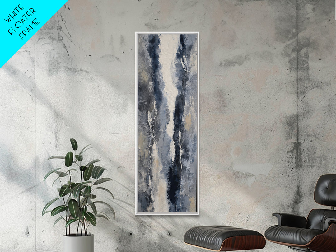 Black Ink Abstract Canvas Print, Monochrome Art, Wallpaper Mural, Living Room Decor, Fine Art, Mono, Textured Painting, MON-1x3-42