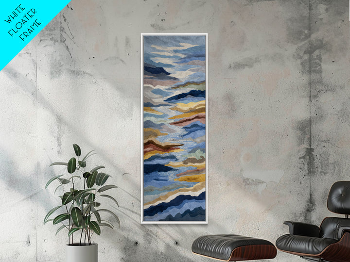 Blue Mountain Ridge Layers Canvas Print, Monochrome Art, Digital Prints, Living Room Decor, Fine Art, Mono, Apartment Decor, MON-1x3-60