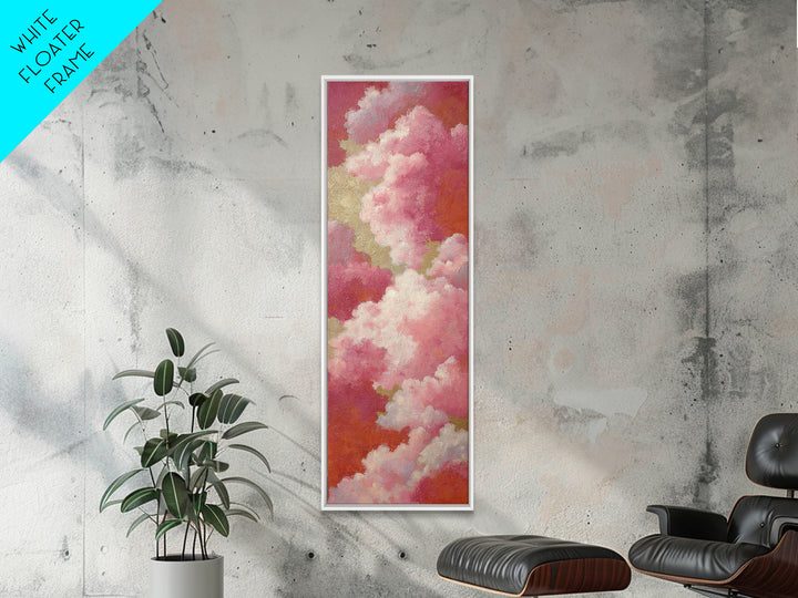 All Pink Cloudscape Canvas Print, Monochrome Art, Original Art, Living Room Decor, Fine Art, Mono, Bird Art, Bedroom Wall Art, MON-1x3-72